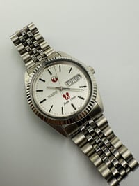 Image 1 of Rado Purple Horse Day Date Silver Dial Stainless Steel Automatic Men’s Watch