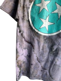 Image 9 of ♻️ UPCYCLED M Unisex TENNEESSEE Tee in Muted Geode Ice Dye