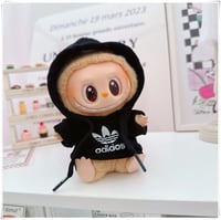 Image 16 of 15 17cm For Labubu V1 V2 V3 Doll Clothing Fashion Hoodie and Pants Set Korean Idol Trendy DIY Doll C