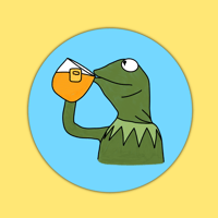 Kermit Tea Sticker/Badge