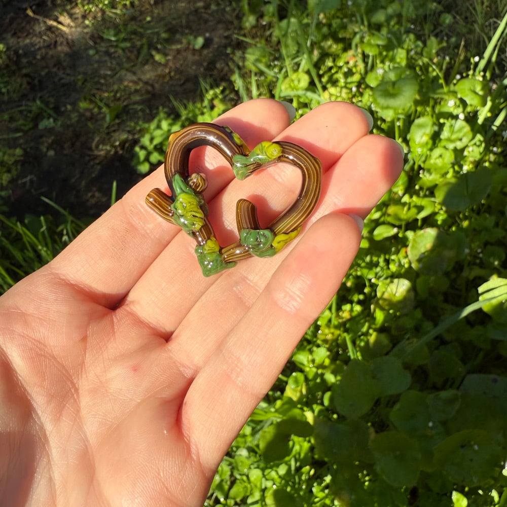 Image of Wooden Heart Frame Pendants