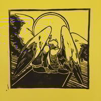 Image 3 of Just Breathe Linocut Print