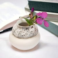 Image 2 of Mini White Lava Vase