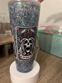 Image 2 of Tarot card snowglobe tumbler 