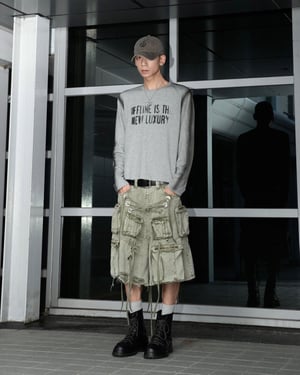 OFFLINE LONG SLEEVE TEE-GREY (UNISEX)