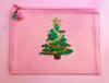 Pink Holiday Zipper Pouch