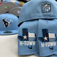 Image 2 of New Era 59Fifty Sky Blue / Navy