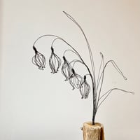 Image 2 of Wire Bluebells Sculpture