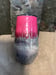 Image of #18 17oz Pink/Silver Glitter Ombré Wine