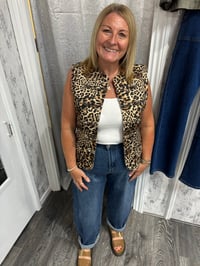 Image 3 of Scarlet - Leopard Print Waistcoat 