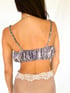 Snake Print Ruchued Scrunchie Bralette Image 4
