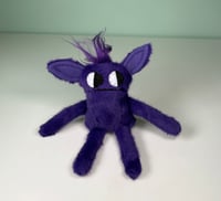 Image 1 of Small Weighted Side Eye Monster - Purple