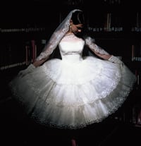 Image 1 of 1950s Embroidered Mini 