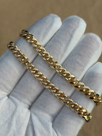 Image 5 of 14k Gold Plated Cuban Bracelets