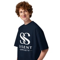 Image 1 of Unisex organic oversized high neck t-shirt