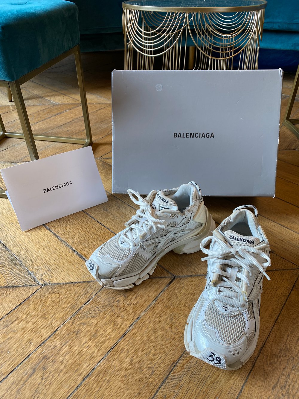 Image of BALENCIAGA - Sneaker Runner White 39EU
