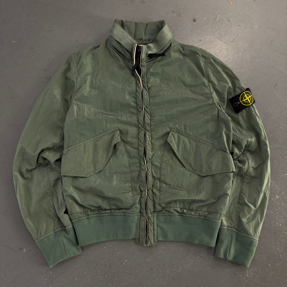 Image of SS 2009 Stone Island Nylon Metal Bomber jacket, size medium