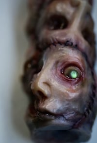 Image 3 of Face Off collectible Bic lighter sleeve, glow in the dark,  original sculpt, functional art OOAK