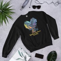 Image 3 of BadAss Raven Oldschool Unisex Sweatshirt