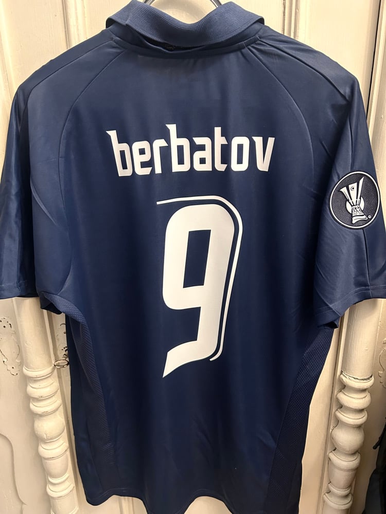 Image of Tottenham Hotspur “BERBATOV 9” Away Shirt + UEFA patch, L