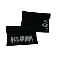 Image 1 of scene queen foldover mini skirt *silver*