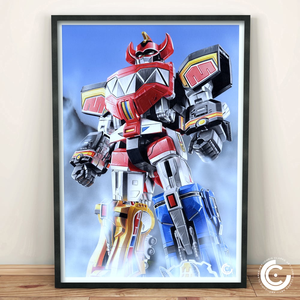 Image of Power Rangers Megazord Limited Edition Print
