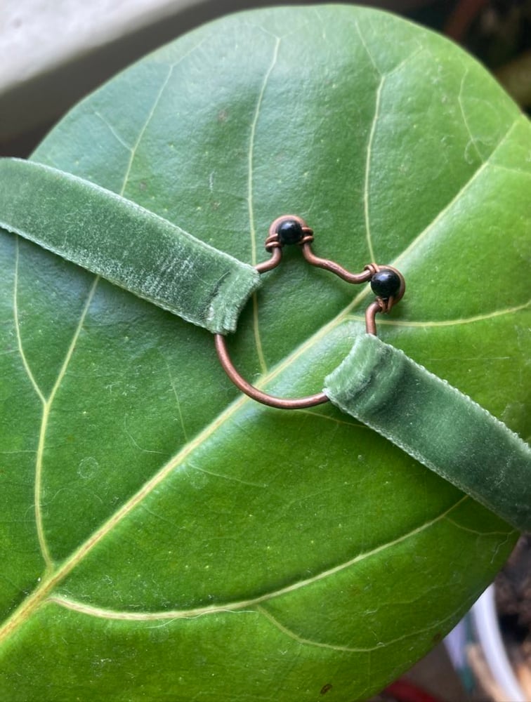 Image of Made to Order Frog Velvet Choker 