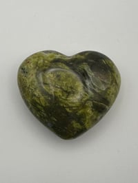 Image 1 of Green Opal Heart (62 mm)