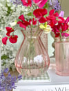Pale Pink Glass Bud Vases ( Sets or Singles )