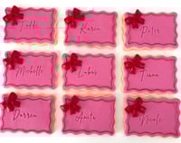 Image 4 of Wavy Placecard Cookies 