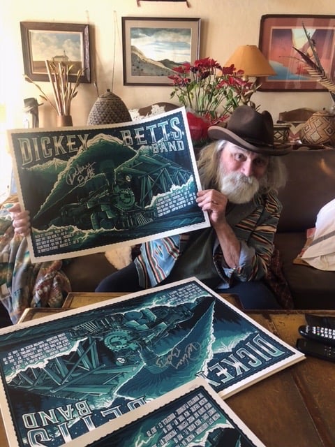 Image of Dickey Betts Signed Tour Poster