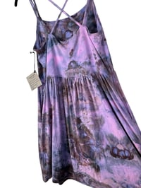 Image 6 of S Strappy Knit Pocket Dress in Stormy Watercolor Ice Dye