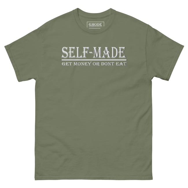 Selfmade  classic tee white writing