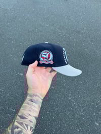 Image 2 of  RED BRIM TRI TONE BALTIMORE ORIOLES CUSTOM FITTED CAP