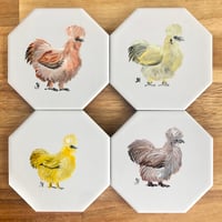 Silkie Chicken Coasters