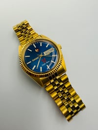 Image 4 of Rado Purple Horse Day Date Blue Dial Gold Plated Automatic Men’s Watch