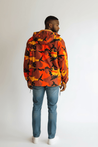 Image 4 of Windbreaker Orange Camo 