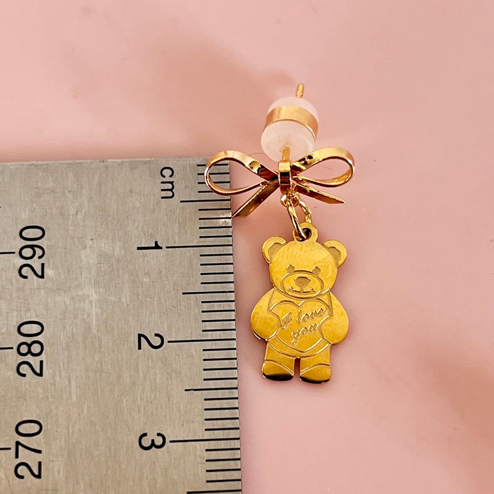 Image of Cute Bear and Bow drops