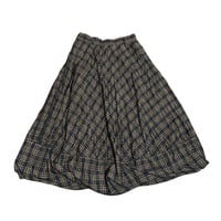 Image 1 of Betty’s Blue long brown checkered skirt