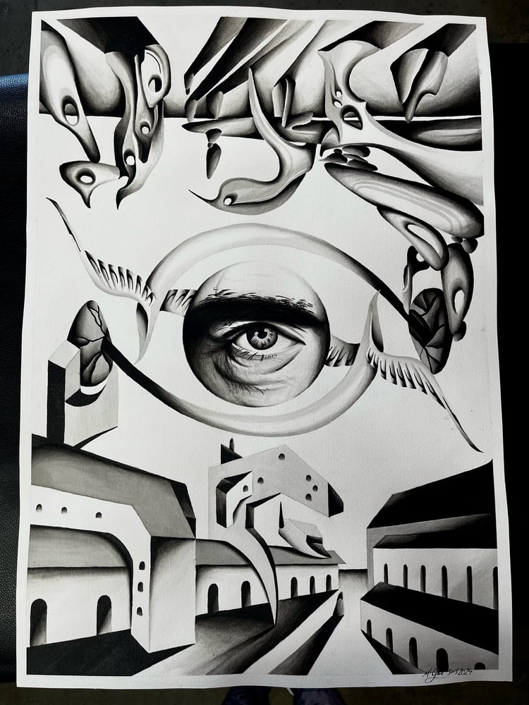 Image of A3 highest quality print 2024 “bird on a wire”