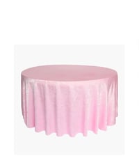 Pink Crinkled Tablecloth 