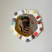 Image 5 of Fused glass sock mirror