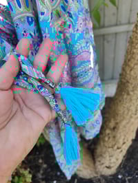Image 7 of Pefkos co ord sarong set 70s mix with tassles