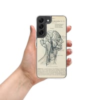 Image 1 of Antique Anatomical Illustration Veins of the Human Head Clear Case for Samsung®