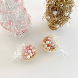 Image of Basket of Ornaments and Tinsel 