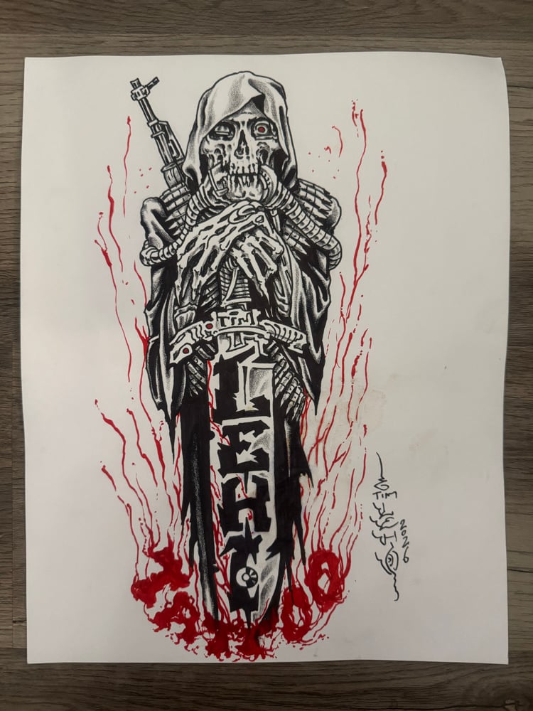 Image of Tim Lehi “Lehi Reaper” Original Art