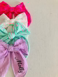 Image 2 of personalised Sadie bow 