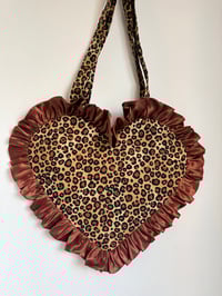 Image 3 of Leopard Heart Ruffle Bag 🤎🤎