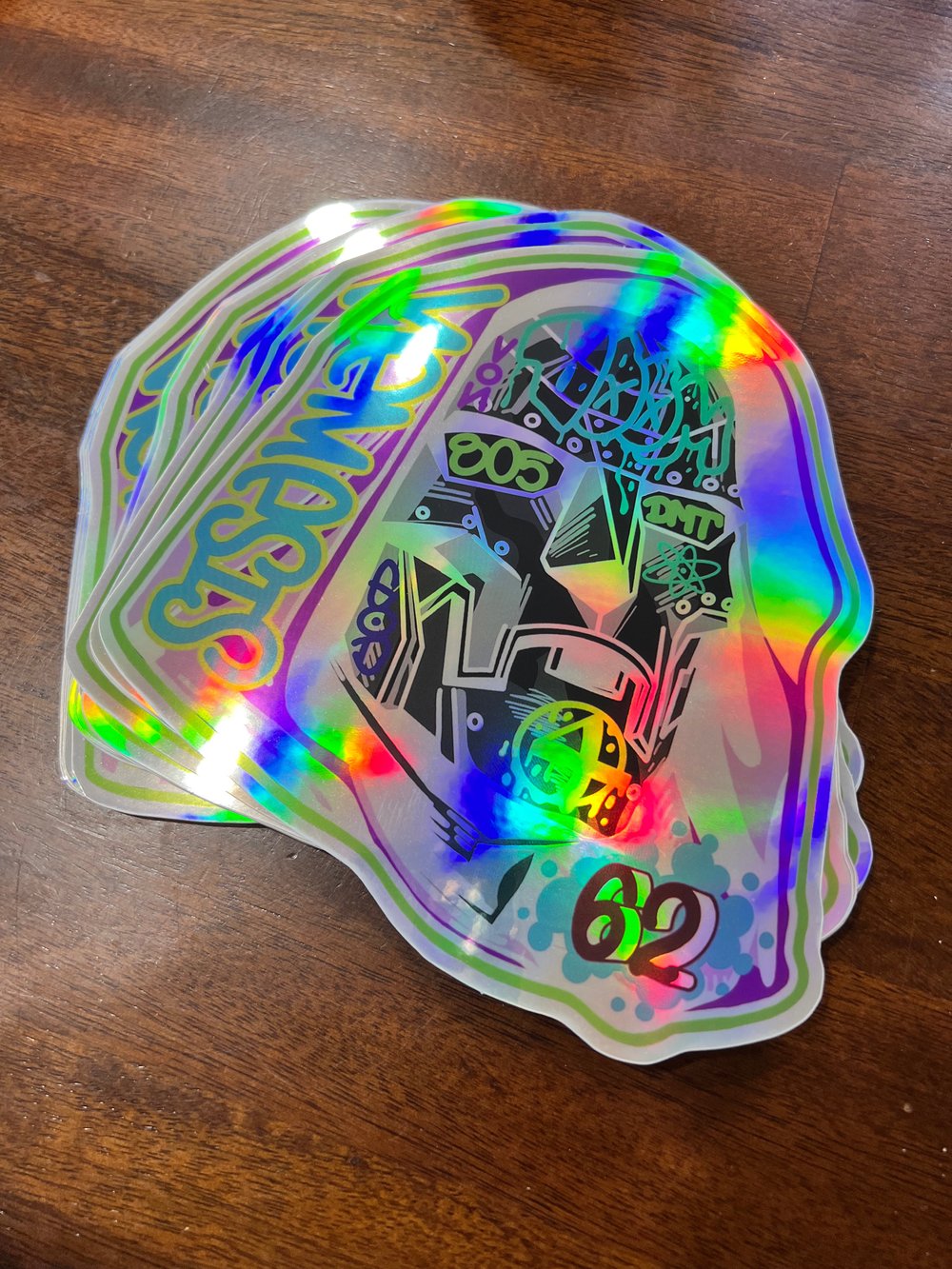 MEGA HOLOGRAPHIC DOOM STICKERS 