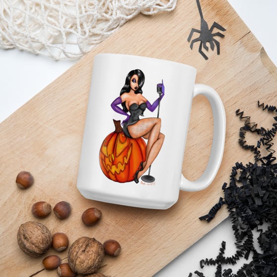 Image of I'LL TAKE IT BLACK White glossy mug